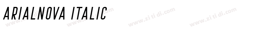 arialnova italic字体转换